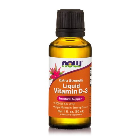 Now Foods Vitamin D3 Liquid 1.000 IU / 1 Drop Витамин D3 Течна високодостъпна хранителна добавка, 28.4ml