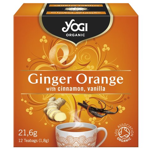 Yogi Tea Ginger Orange with Cinnamon & Vanilla 12 Teabags x 1.8gr