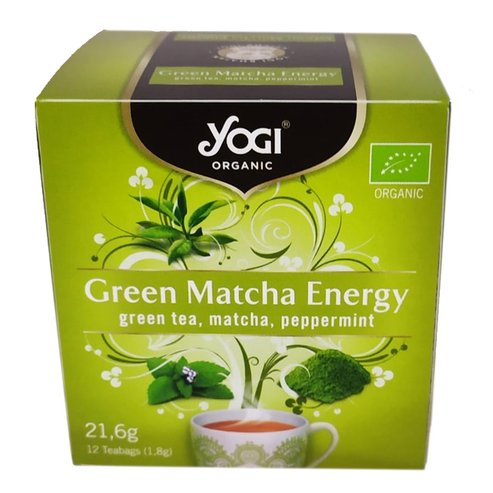 Yogi Tea Green Matcha Energy with Peppermint 12 Teabags x 1.8gr