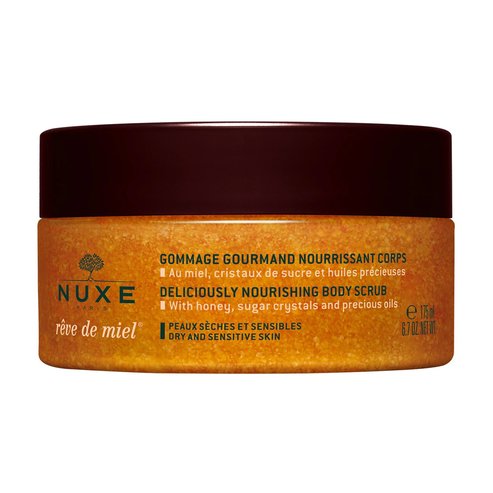 Nuxe Reve de Miel Nourishing Body Scrub Подхранващ скраб за тяло с мед, захарни кристали и ценни масла 175ml