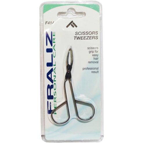 Fraliz F414 Scissors Tweezers Пинсети за вежди с дръжка 1 брой